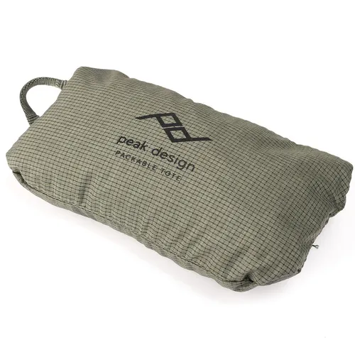 Peak Design Packable Tote Sage - Faltbare Tragetasche - Reisetaschen, wasserabweisend und ideal für unterwegs, nimmt minimalen Platz ein