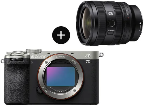 Sony Set: SEL2450G Objektiv + ILCE7CM2S Systemkamera (SEL2450G, 33 MP, 2x opt. Zoom, Bluetooth, WLAN, KI-Autofokus, 10 B/s Serienaufnahmen, 4K Zeitlupe)