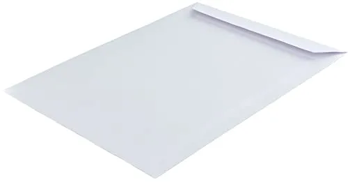 Stück, Versandtaschen, C4, ohne Fenster, weiß, Haftklebend, 229 x 324 mm, Briefumschläge, Kuvert, Gerade Klappe, 120 g/qm Offset, Blanke Briefhüllen 250