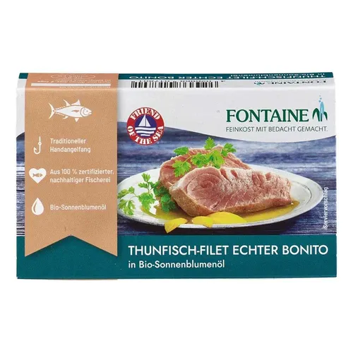 Thunfisch-Filet Echter Bonito - Sonnenblumenöl 120g | FONTAINE