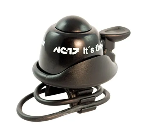 NC-17 Unisex Fahrradklingel Safety Bell Nc-17 Fahrradklingel - Safety Bell / Fahrradglocke / Fahrradhupe / Klingel Glocke Hupe Für Fahrrad, schwarz, Einheitsgröße