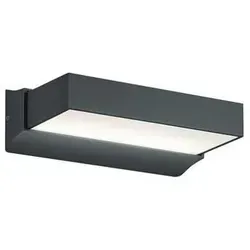 Moderne Anthrazit Außenleuchte - LED Wandleuchte IP65 - Hochwertige Wandleuchte für Innen & Außen, mit fest verbauter LED und IP65 Schutz, ideal für jeden Raum und wetterfest.