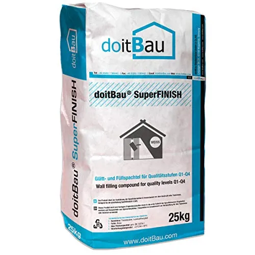doitBau Feinspachtel Innen – Spachtelmasse für Innenwände & -decken | Qualitätsstufen Q1