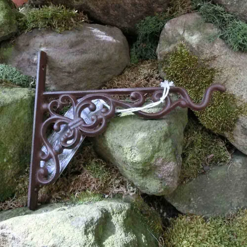 Halterung Haken Wandhalterung Wandhaken Gusseisen Blumenampelhalterung BPH28