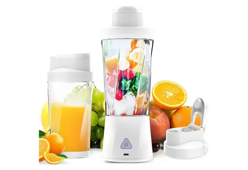 ibettertec Akku-Smoothie-Maker Entsafter,Tragbarer Mixer,kabellos,700ml,tragbarer Entsafterbecher, 360,00 W, persönlicher Blender,tragbarer Smoothie-Mixer,Reise-Entsafter