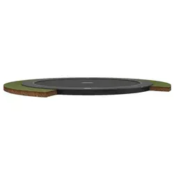 BERG Bodentrampolin SPORTS Rund 430 cm Champion FlatGround Grey - Trampolin mit 430 cm Durchmesser, bodennahes Design für einfachen Einstieg und AirFlow Pro Sprungtuch für höhere Sprünge und maximalen Spaß!