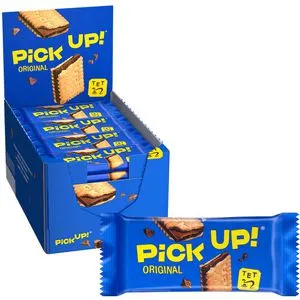 Keksriegel Leibniz Pick Up, 24 Riegel à 28 g - Süßes & Salziges – köstliche Keksriegel mit Milchschokolade, perfekt zum Naschen oder als Snack für Gäste. Ideal für jede Gelegenheit!