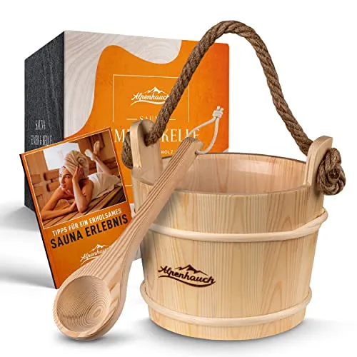 ALPENHAUCH Sauna Eimer mit Kelle von ALPENHAUCH