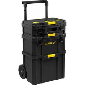 Stanley Roll-Werkstatt 3-teilig - STST83319-1 - Werkzeugkisten & -boxen, praktische und mobile Lösung für Handwerker mit viel Stauraum und robustem Design