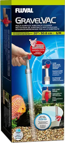 Fluval Gravel VAC Kiesreiniger 11081 - Effektiver Kiesreiniger für Aquarien, sofort einsatzbereit und sorgt für sauberes Wasser und gesundes Aquarienleben.