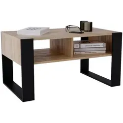 CraftPAK Wohnzimmer Tisch für Couch in schwarz von CraftPAK