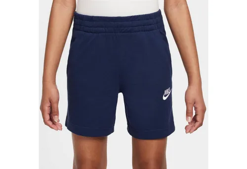 Nike NSW CLUB Shorts für Kinder – midnight navy-white, Größe 158/164 - Bequeme Kinder-Shorts aus weichem Sweatmaterial, ideal für Freizeit und Sport. Mit elastischem Bund und praktischen Seitentaschen für einen lässigen Look.
