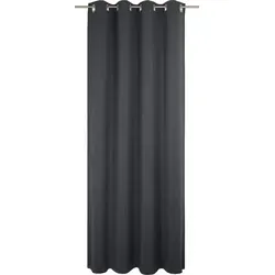Adam Vorhang Uni Collection, blickdicht, 100% Bio-Baumwolle, blau, 145 cm x 175 cm
