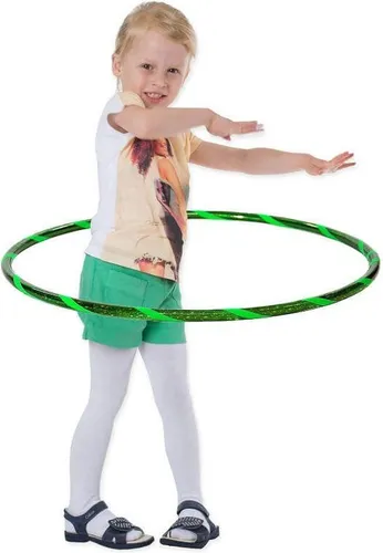 Hoopomania Hula-Hoop-Reifen Super Star für Kinder, Ø80cm, Grün-Grün - Hula-Hoop-Reifen für Kinder, handgefertigt in Deutschland, fördert spielerisch die Bewegung und Haltung. Mit Grip Tape für besseren Halt und Kontrolle – der perfekte Trainingspartner für kleine Super Stars!
