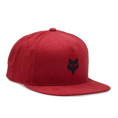 FOX Racing Snapback Hat - Rote Cap in One Size - Stylische Snapback Cap von FOX Racing in auffälligem Rot, ideal für Freizeitaktivitäten und aus hochwertigem Baumwoll-Elasthan-Mix für besten Tragekomfort.