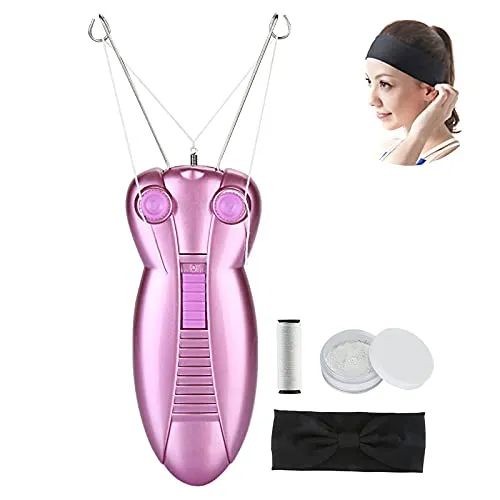 WAYCOM Damen Gesichts-Haar-Entferner Elektrische Frauen-Sch?nheit Epilierer Gesichts-Threading Haarentfernung Rasierer Gesicht Massager Pull Faces Delicate Device Depilation