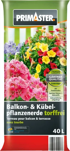 Primaster Balkon- & Kübelpflanzerde torffrei 40 L