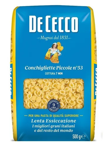 De Cecco Pasta 100% Italienisch Conchigliette Piccole N°53 Nudeln 500g