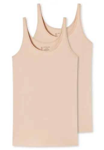 Schiesser Damen 2 Pack Trägertop Unterhemd Bio Baumwolle von Schiesser