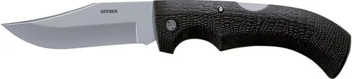 Gerber Gator Folder Clip Point Taschenmesser - Hochwertiges Taschenmesser mit 9,5 cm Klingenlänge, ideal für Haushalt und Outdoor. Rutschfester Gator-Grip-Griff sorgt für sicheren Halt, auch bei Nässe. Inklusive praktischen Nylon-Holster.