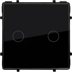 Doppel WiFi-Touch-Schalter Modern Schwarz