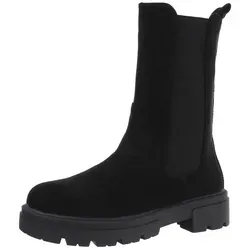 Ital Design Damenschuhe Stiefeletten K-99181 - Wanderschuhe aus hochwertigem Textil, stylische Plateaustiefeletten in Schwarz, ideal für Komfort und Trendbewusstsein.