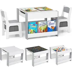 COSTWAY Kindertisch & Stuhl Set