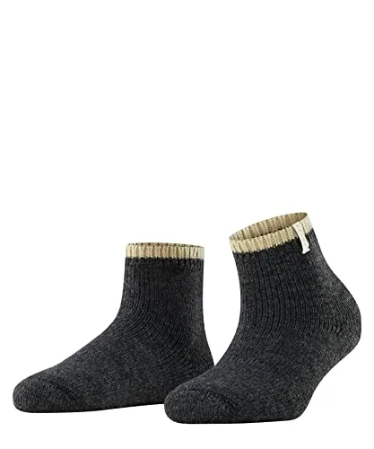 FALKE Damen Socken Cosy Plush W Sso Alpakawolle gemustert 1 Paar, Grau Anthracite Melange 3081, 35-38