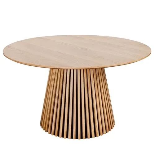 Riess-Ambiente Esstisch VALHALLA WOOD 120cm - Rund & Pflegeleicht - Esstisch aus Eiche, ideal für bis zu 4 Personen. Pflegeleicht und mit edlem Design, perfekt für gemütliche Abende in der Küche.