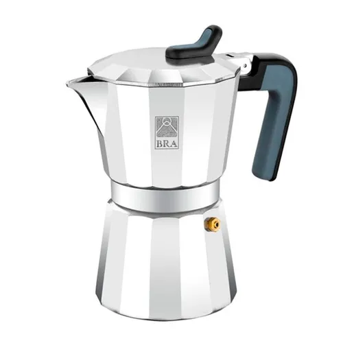 Italienische Kaffeemaschine aus Aluminium für 9 Tassen | BRA Deluxe