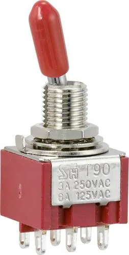 TRU COMPONENTS TC-9353996 Wippschalter 250 V/AC 3A 2 x Ein/Ein rastend 1St.