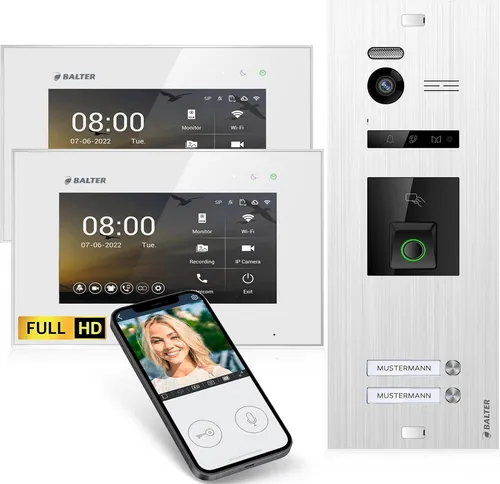 Balter EVO-HD Video Türsprechanlage mit Fingerprint und App von Balter
