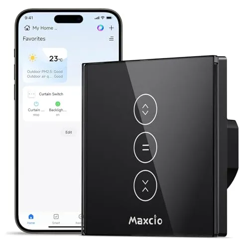 Maxcio WLAN Touch Rolladenschalter für Smart Home mit Sprachsteuerung