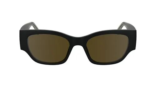 KARL LAGERFELD Unisex Adult Sunglasses KLJ6148S - Matte Black with Solid Grey/Silver Mirror Lens