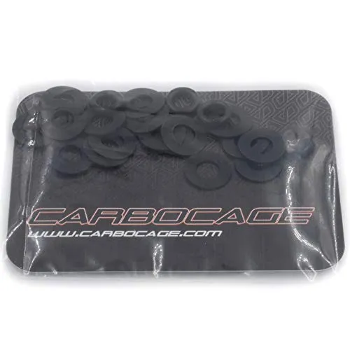 KEYCAGE Gleitscheiben inkl. O-Ringe in schwarz von CARBOCAGE