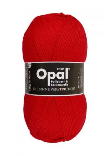Opal Pullover- & Sockenwolle Uni 6-fach 7900 Rot