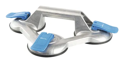 Veribor Glas-Saugheber mit 3 Tassen - 100KG Tragkraft - Sonstige, ideal für den sicheren Transport von Glas und anderen glatten Oberflächen dank robuster Aluminiumkonstruktion.