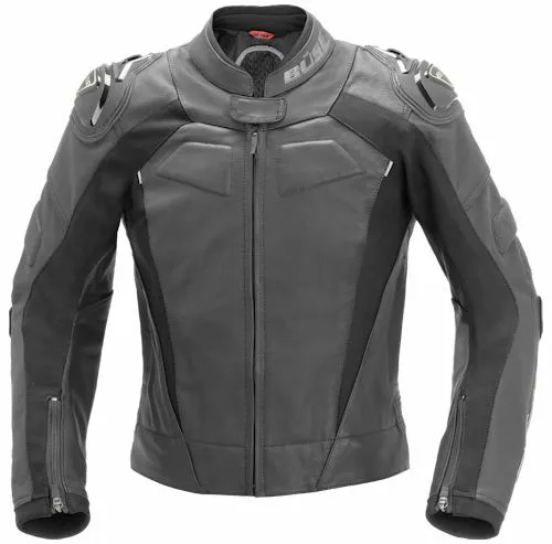 Büse Motorradjacke Assen - Motorradjacke aus 100% Rindsleder, atmungsaktiv und robust mit reflektierenden Elementen für optimale Sichtbarkeit bei Fahrten.