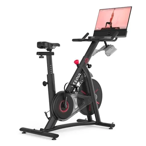 yesoul Speedbike G1M Plus – Heimtrainer mit 1080P FHD-Bildschirm - Indoor Cycling mit 1080P FHD-Bildschirm, geräuscharmem Magnetbremssystem und unbegrenztem Streaming von Trainingskursen über Kinomap & Zwift.