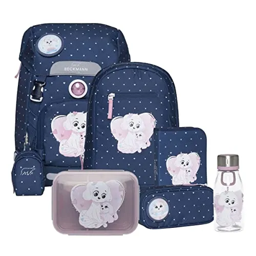 Beckmann Classic 22 Schulranzen Set 8tlg. (Pet Friends Blue)