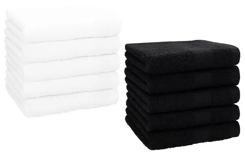 Betz 10 Stück Gästehandtücher Premium 100% Baumwolle - Frottiertuch Set aus 100% Baumwolle, extrem saugstark und pflegeleicht, ideal für Gästebäder und vielseitig einsetzbar. Hochwertige Qualität für besten Komfort.