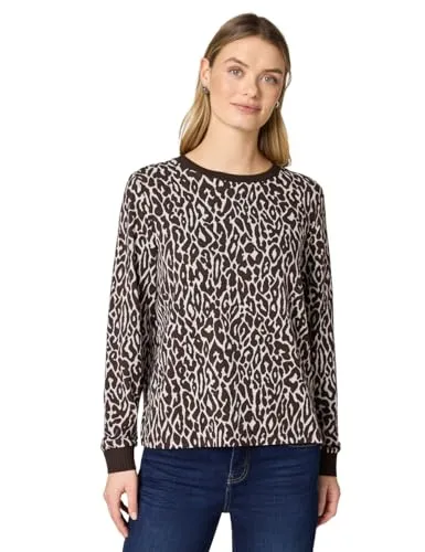 Langarmshirt STREET ONE Damen in molten earth, Gr. 40 von Street One