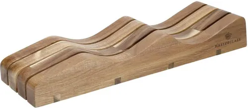 MasterClass Messerhalter of Holz, Messerhalter mit Sicherheit und Hygiene für Schubladen und Arbeitsplatten of Küche, 35 x 10 x 5,5 cm