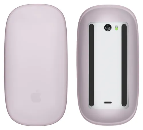 kwmobile Silikon Schutzhülle kompatibel mit Apple Magic Mouse 1 / 2 Hülle - PC Maus Cover aus softem Silikon - Lavendel