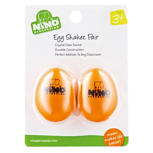 Meinl Egg Shaker Set NINO540OR-2 Orange 2 pcs in orange von Meinl
