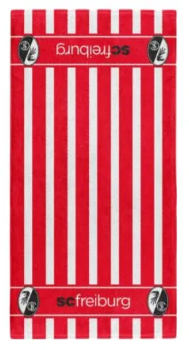 Freiburg SC Handtuch „Streifen weiß-rot