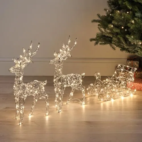 Gartendeko Silber von Lights4fun