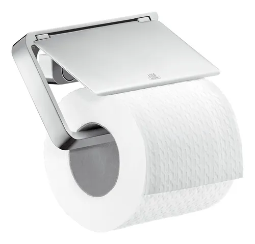 hansgrohe Axor Universal Circular Papierhalter 42836000 - Toilettenpapierhalter, elegantes chrom Design mit flexibler Wandmontage und kombinierbar mit Seifenschale und Ablage für eine stilvolle Badezimmergestaltung.