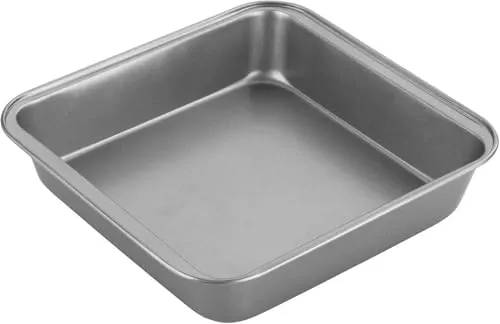 Chef Aid Quadratische Backform 23x22 cm Antihaft-Kuchenform aus Karbonstahl | Robuste Auflaufform für Brownies und Lasagne, hochwertige Goldflon-Beschichtung, BPA-frei, langlebiger Kohlenstoffstahl