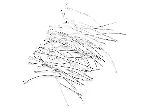 Ösenstifte 50 mm in silberfarben 70